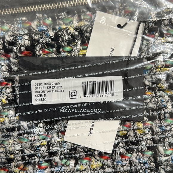 MZ Wallace Boucle Metro Clutch - Picture 2 of 3